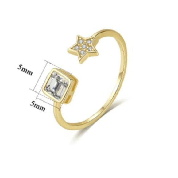 Moon & Star Ring - Picture 3 of 3